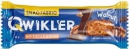 Батончик SNAQ FABRIQ Qwikler глазированный 40 г Грецкий орех с изюмом и карамелью